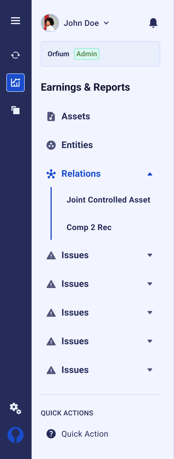 Side Navigation — variants